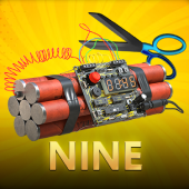Nine card game cover with lucky number nine theme